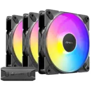 Antec TQ12025ARGB_3PK Tranquil 120 Argb, 120mm X 25mm Case Fans, Argb Pwm Fans,