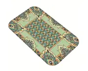 Stains Resistant Floor Mat Quick-Dry Flannel Simple Colors Cute Door Mat for Hotel-6