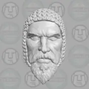 Chainmail Knight Palomino v4 custom head for 1:6 1:10 1:12 1:18 action figures