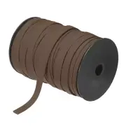 1/2 Inch Double Fold Bias Tape Continuous Bulk Bias Tape (Brown 100 Yards)