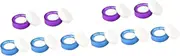 NUOBESTY 2sets Finger Moistener Sponges Hand Money Counting for Tellers Accountants 5pcs*2 Random Color