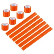12 Pcs Reflective Slap Bands, Reflector Band Snap Bracelet Orange