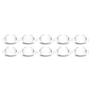 10Pcs Diameter 10.3mm High 4.2mm PMMA Flat Convex Lens Flashlight Optical Lens