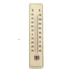 INDOOR - OUTDOOR THERMOMETER WOODEN VERTICAL With Fahrenheit And Celsius Scales