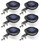 Outdoor Solar Gutter Lights - Solar Fence Lights Outdoor Waterproof LED Deck ...