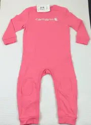 New Carhartt One Piece Overalls Outfit Size 24 months New Pink lemonade