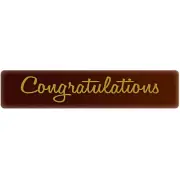 Chocolatree Congratulations Chocolate Decoration - 420/Pieces WS-409CTRE49857