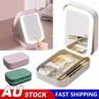Makeup Bag with LED Mirror Vanity Case Beauty Box Portable Travel Cosmetic Bags