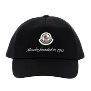 【MONCLER】春夏新款 品牌 LOGO 棒球帽-黑色(ONE SIZE)
