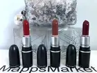 NIB MAC Snow Ball Mini Lipstick in Kit ROSE ~ Charlotte, Supersmooch & Whirl