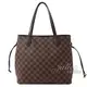 【9成新】茱麗葉精品 Louis Vuitton LV N51105 Neverfull 棋盤格紋縮口購物包現金價$19,800