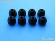 8pcs Medium (BK) Replacement Eartips Earbuds for Jaybird X3 Wireless Headphones