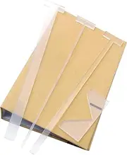 KIBEH 4 Pack Book Cover Guide, Transparent Acrylic Book Binding Kits, Bookbinding Cover Tool for Album, Journal, Planner, Making Book Covers