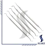 5PCS Dentistry Composite Amalgam Filling Restorative Instruments Double Ended CE