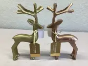 Metal Reindeer Set of 2 Glitz + Glimmer Rustic Christmas Decor