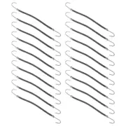 20PCS Black Hair Bungees Hair Ties with Hooks Thick Hair Ties Ponytail Hooks