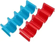 CIYODO 2pcs Pancake Bracket Porcelain Taco Rack Holder Stand Tortillas Corn Taco Griddle Rack Red Abs