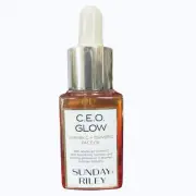 Sunday Riley CEO Glow Oil 15 ml. Facial Moisturizer 0.5 Oz Vitamin C Turmeric