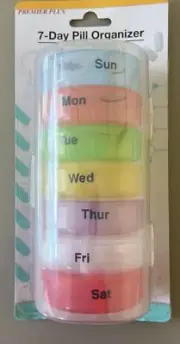 Premier Plus 7-Day Pill Organizer Each Case Has AM/PM slots