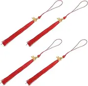 Angoily 4pcs Graduation Hat Tassels Durable Graduation Cap Decor for Ceremony Lightweight Easy to Hang Chic Accessories