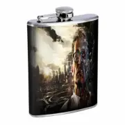 Zombie Man Steampunk Em1 Flask 8oz Stainless Steel Hip Drinking Whiskey