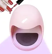 Portable Nail UV LED Lamp – Mini Gel Curing Light for Manicure | Dryer for Single Finger Gel Polish | Nail Tool for Girls and Women, Home Or Travel Use