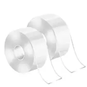 2 Pack Double Sided Nano Tape Clear Adhesive Traceless Invisible Gel Anti-Slip