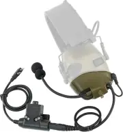 Microphone&U94PTT for Howard Leight Impact Sports Noise Cancelling Headphones