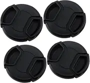 Generic Dirt Moisture Proof 4 Pack Center Pinch Lens Covers 62mm for SLR Camera Lens Case