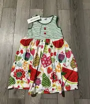 Penelope Plumm dress Girls Size 8 Green