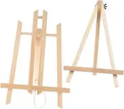 2pcs Folding Easel Stand for Tabletop Painting Display Lightweight Art Easel for Adults Durable Craftsmanship for Sketching and Art Projects
