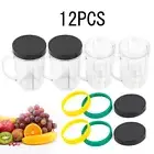 12Pcs/Set Part Replacement Cups Compatible with 250W Magic Bullet Blender MB1001