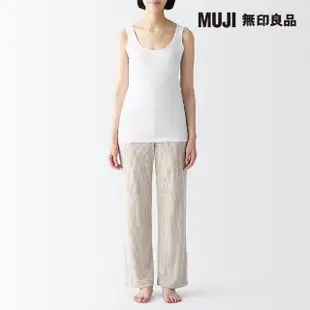 【MUJI 無印良品】女清爽舒適棉質附吸汗墊片坦克背心(共4色)