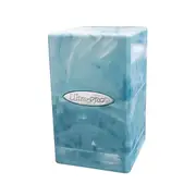 Ultra Pro Marble Satin Tower Deck Box Light Blue / White