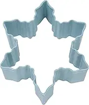 R&M Snowflake 3" Cookie Cutter Blue with Brightly Colored, Durable, Baked-on Polyresin Finish