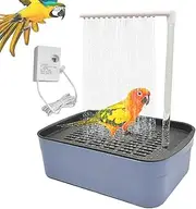 Automatic Bird Bathtub - PP Parrot Automatic Bathtub | Indoor Parrot Shower Tub Running Water Fountains | Convenient Quiet Pet Pool Bathing Toy For Friends FamiliesLovers