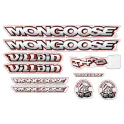 Mongoose - 1997 Villain for Blue (Black sky) frame - Decal set - old school bmx