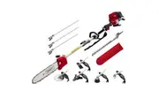 Giantz 40CC Pole Chainsaw Hedge Trimmer Brush Cutter Whipper Saw 4-Stroke 7-in-1