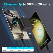 45W Super Fast Charger for Galaxy S24/S23 Ultra/S23/S22 Ultra/Note 20/Note 10