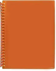 Marbig 2008506 Display Book Refillable Clearview A4 20 Pockets Orange