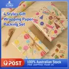 4 Patterns Birthday Anniversary Christmas Gift Wrap Wrapping Paper Sheets50x70cm