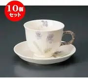 10 pieces Japanese-style coffee pansy coffee C / S [dish 13.3cm] Western the hotel for caf_-restaurant coffee business