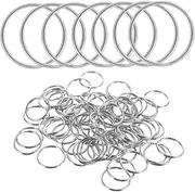NUOBESTY 100pcs Key Ring Key Chain Rings Metal Rings for Keys Keychain Ring Dog Tags Ring Split Rings Keyrings for Car Keys Keyring Ring Key Accessory