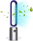 2 in1 Bladeless Tower Fan, Electric Floor Fan with Negative Ion Purification, 2
