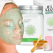 Peel-Off Kiwi Jelly Mask Jar Face Care Rubber Mask | 23 fl oz Skin Care Moisturizing Gel Mask Jar Spa Set