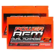 Power AGM 2 x 110Ah 12V Dual Purpose Battery, NPCDP12V110AH