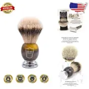 Luxury Silvertip Badger Shaving Brush with Chrome Base & Stand - 22mm Knot