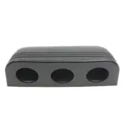 Triple Hole Surface Mount Inlet Socket Heavy Duty Plastic 30mm Diameter