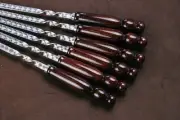 Set of skewers Drop brown 6 pcs | Set of forged barbecue skewers | Stainle