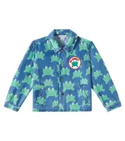 [Stella McCartney Kids] Stella McCartney Kids Printed denim jacket Y 3 blue